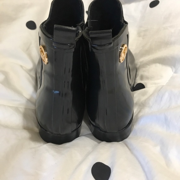 Michael Kors Black Rain Booties - Picture 8 of 8